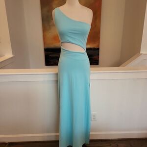 Susana Monoco One Shoulder Blue Dress SIZE L